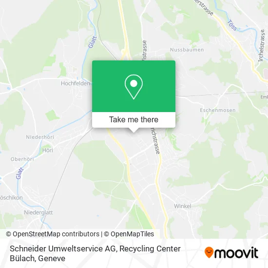 Schneider Umweltservice AG, Recycling Center Bülach map
