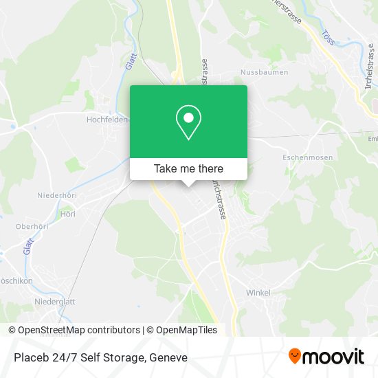 Placeb 24/7 Self Storage map