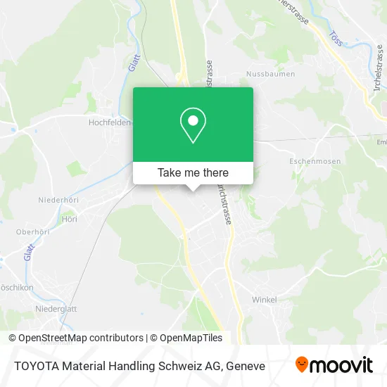 TOYOTA Material Handling Schweiz AG map