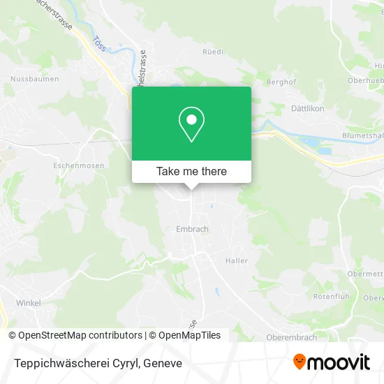 Teppichwäscherei Cyryl map