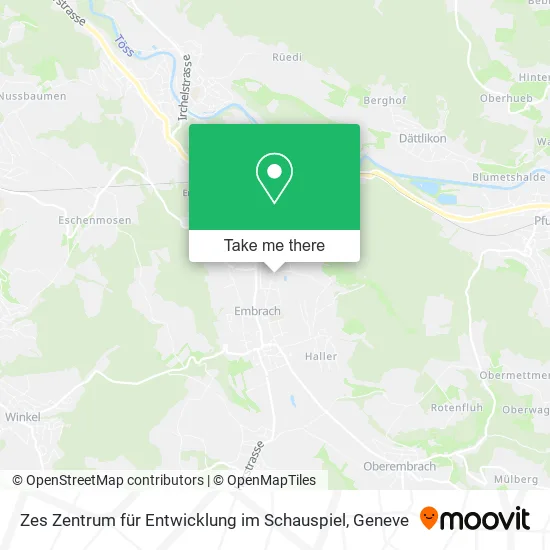 Zes Zentrum für Entwicklung im Schauspiel map