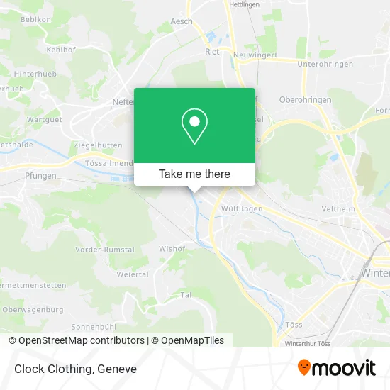 Clock Clothing map