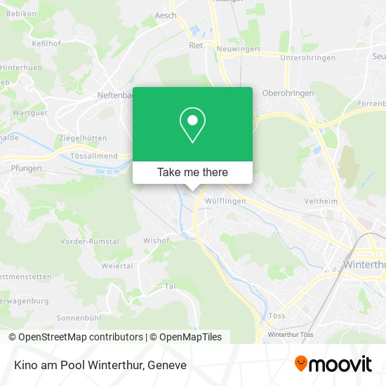 Kino am Pool Winterthur map