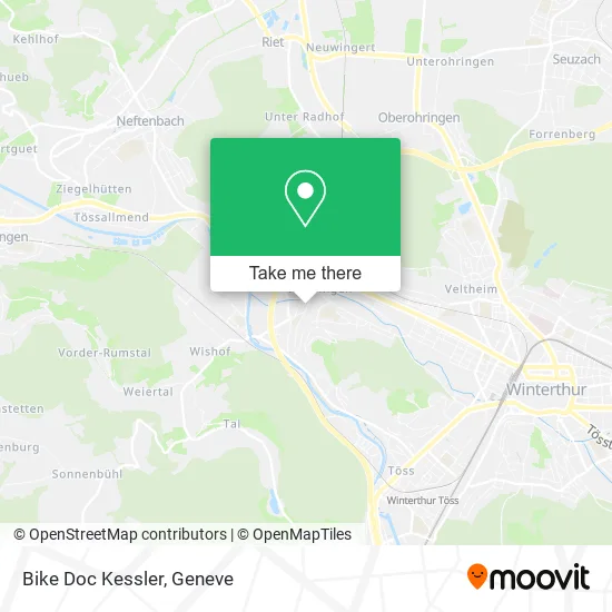 Bike Doc Kessler map