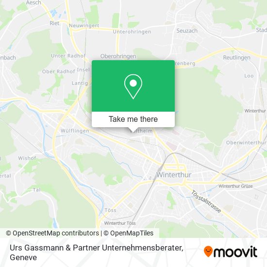 Urs Gassmann & Partner Unternehmensberater map
