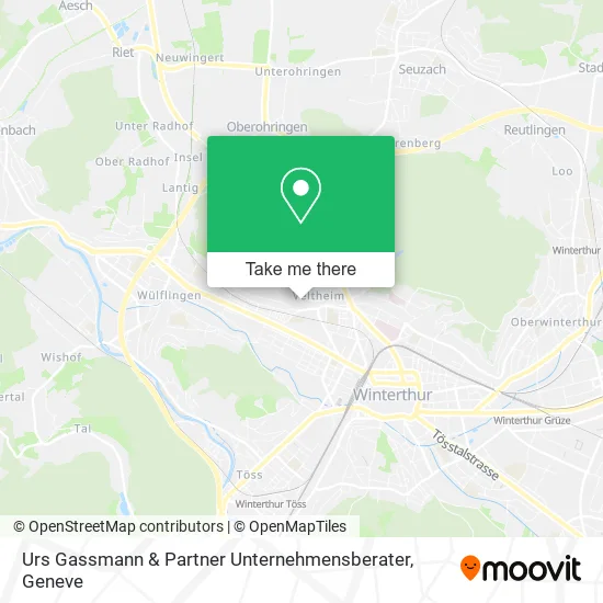 Urs Gassmann & Partner Unternehmensberater map