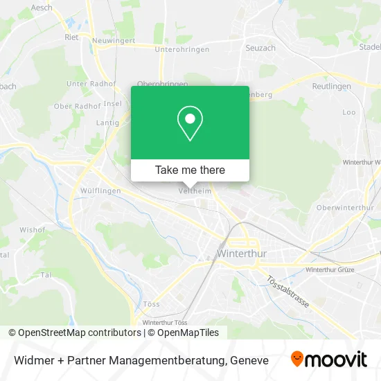 Widmer + Partner Managementberatung map
