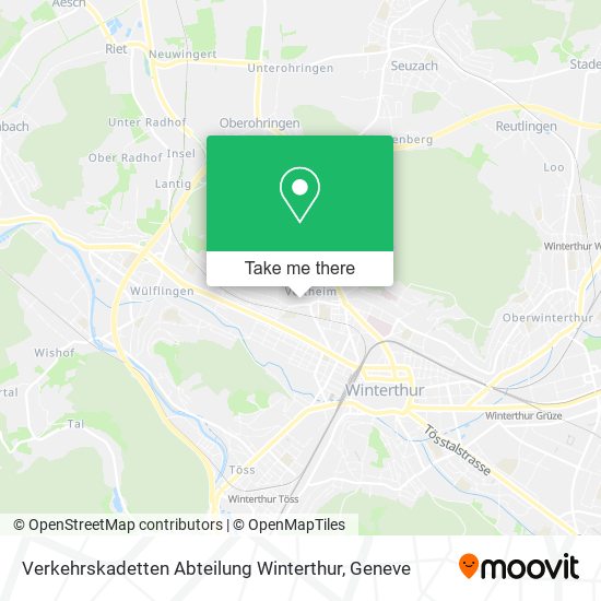 Verkehrskadetten Abteilung Winterthur plan