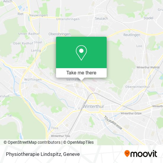 Physiotherapie Lindspitz map