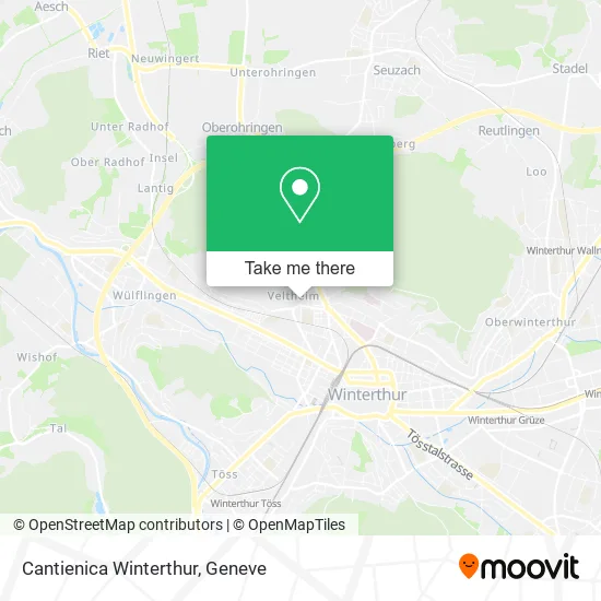 Cantienica Winterthur map