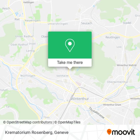 Krematorium Rosenberg map