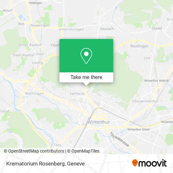 Krematorium Rosenberg map