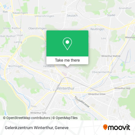 Gelenkzentrum Winterthur map