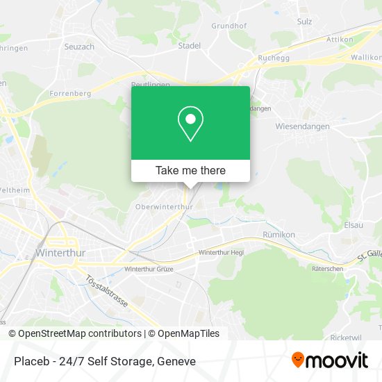 Placeb - 24/7 Self Storage map