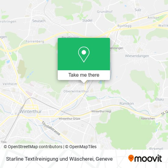 Starline Textilreinigung und Wäscherei map