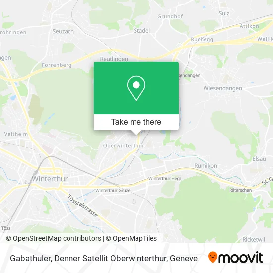 Gabathuler, Denner Satellit Oberwinterthur map