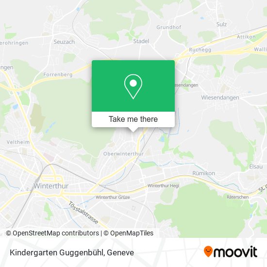 Kindergarten Guggenbühl map