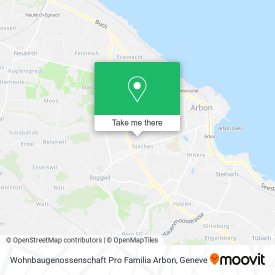 Wohnbaugenossenschaft Pro Familia Arbon map