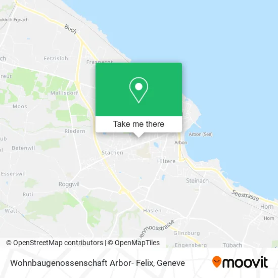 Wohnbaugenossenschaft Arbor- Felix map