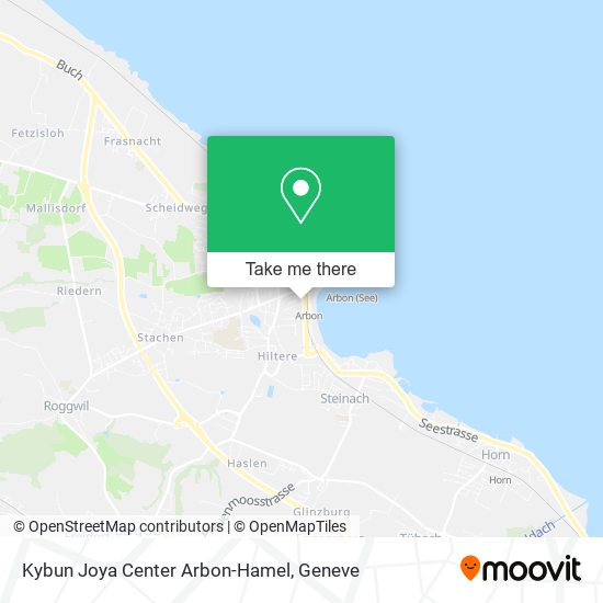 Kybun Joya Center Arbon-Hamel map