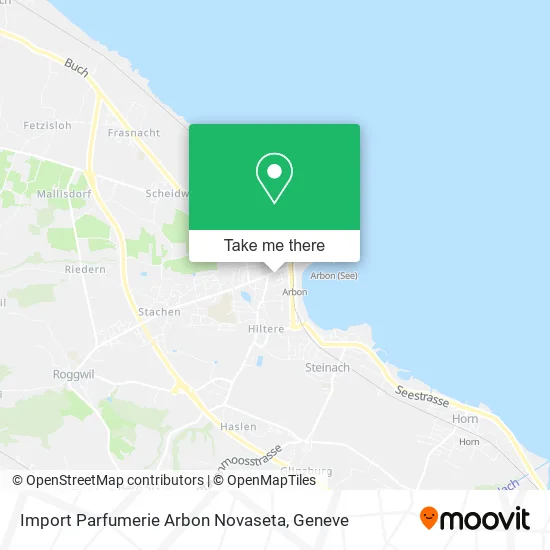 Import Parfumerie Arbon Novaseta map