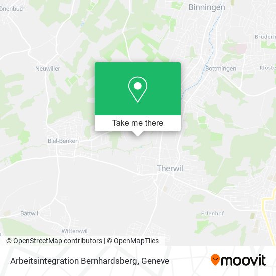 Arbeitsintegration Bernhardsberg map
