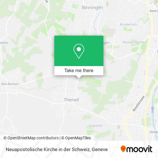 Neuapostolische Kirche in der Schweiz map