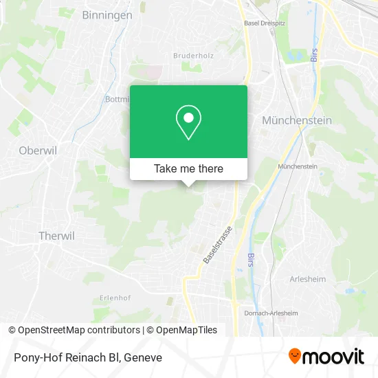 Pony-Hof Reinach Bl map