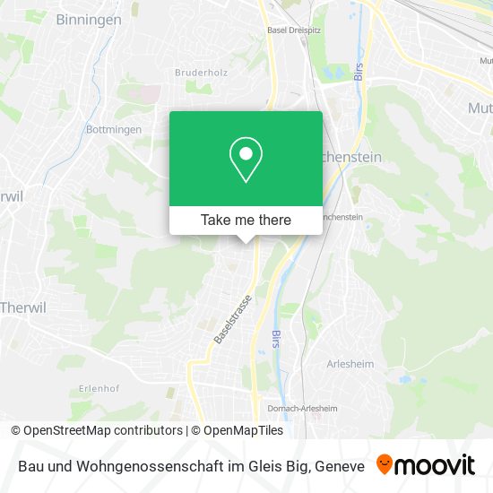 Bau und Wohngenossenschaft im Gleis Big map