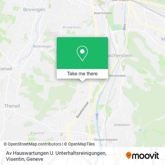 Av Hauswartungen U. Unterhaltsreinigungen, Visentin map