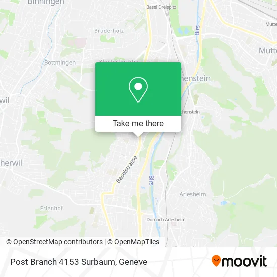 Post Branch 4153 Surbaum map