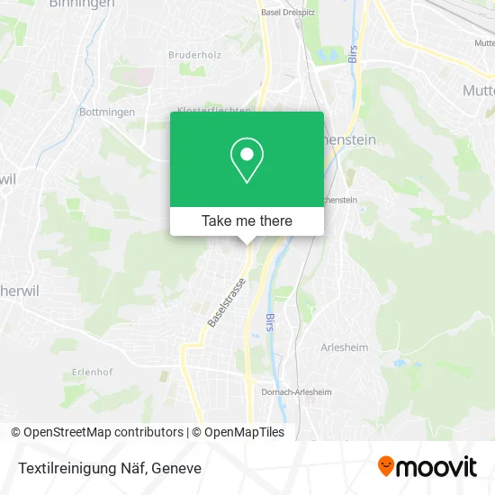 Textilreinigung Näf map