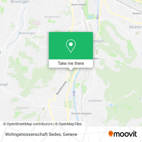 Wohngenossenschaft Sedes map