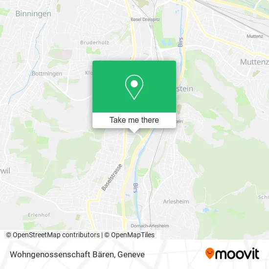Wohngenossenschaft Bären map