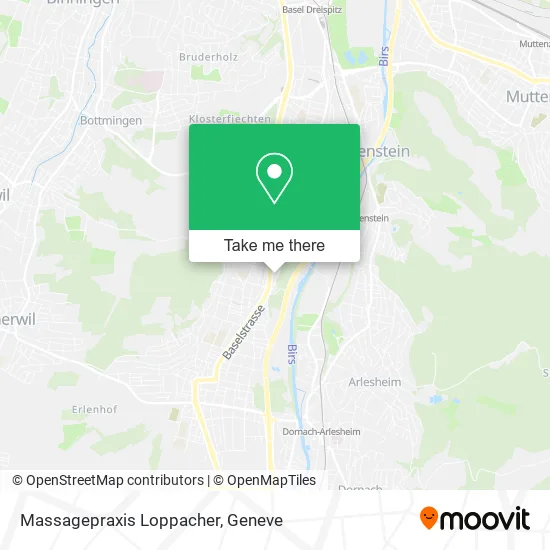 Massagepraxis Loppacher map