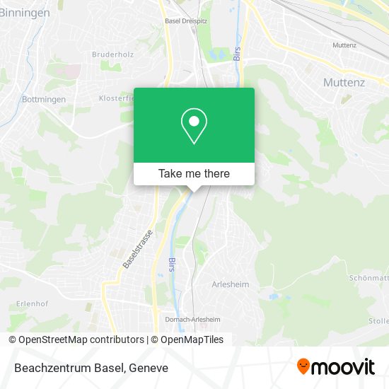 Beachzentrum Basel map