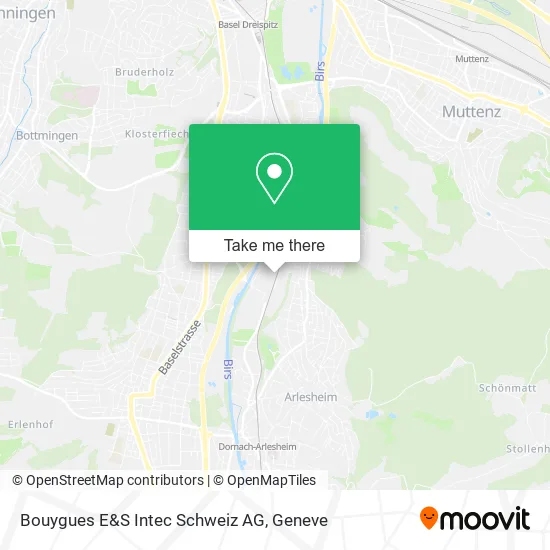 Bouygues E&S Intec Schweiz AG map