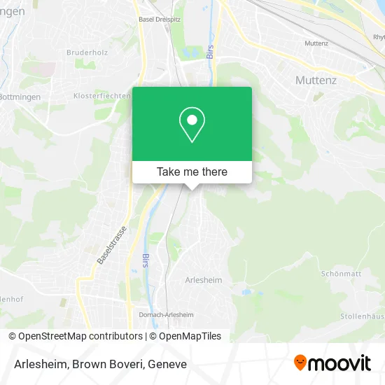 Arlesheim, Brown Boveri map
