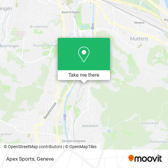 Apex Sports map