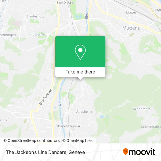 The Jackson's Line Dancers map