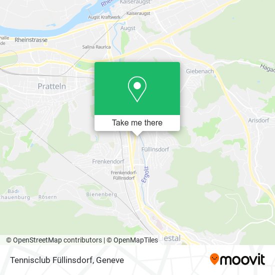 Tennisclub Füllinsdorf map