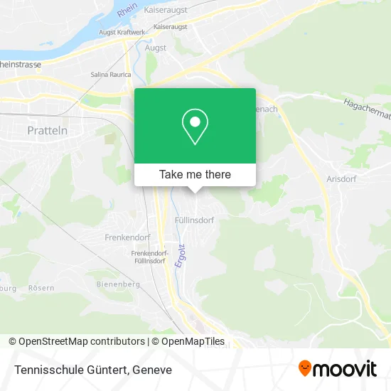 Tennisschule Güntert map