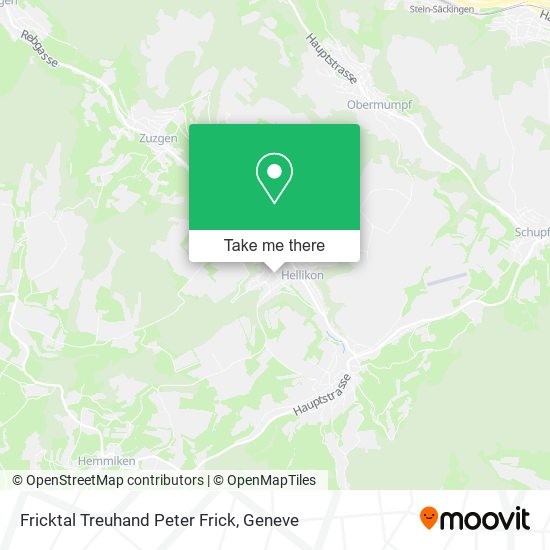 Fricktal Treuhand Peter Frick map