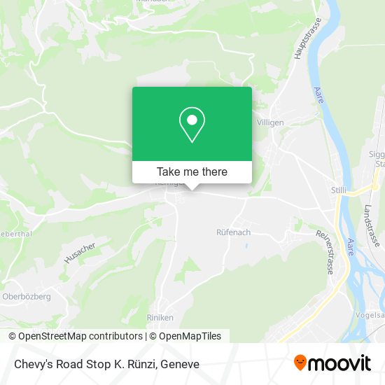 Chevy's Road Stop K. Rünzi map