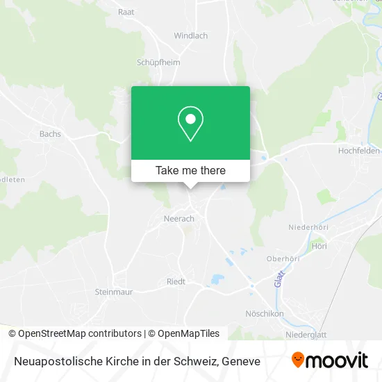 Neuapostolische Kirche in der Schweiz map
