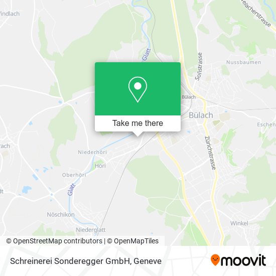 Schreinerei Sonderegger GmbH map