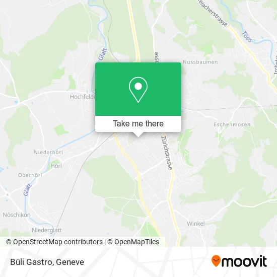 Büli Gastro map