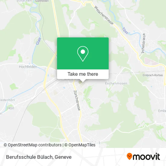 Berufsschule Bülach map