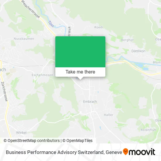Business Performance Advisory Switzerland map
