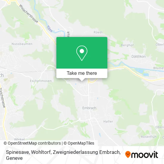 Spinesave, Wohltorf, Zweigniederlassung Embrach map
